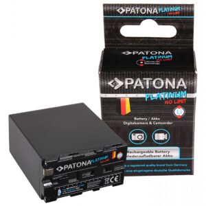 Platinum Battery Sony NP-F970 NP-F960 NP-F950 with Tesla cells in heat resistant V1 case 10.000mAh