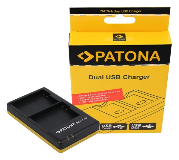 Dual Quick-Charger Nikon EN-EL15, ENEL15 incl. USB-C cable