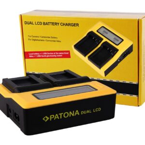 Dual LCD USB Charger Canon LPE12 LPE-12