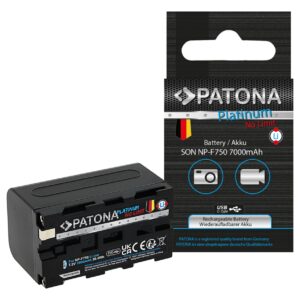 Platinum Battery with USB-C Input Sony NP-F750 F330 F530 F550 F930 F920